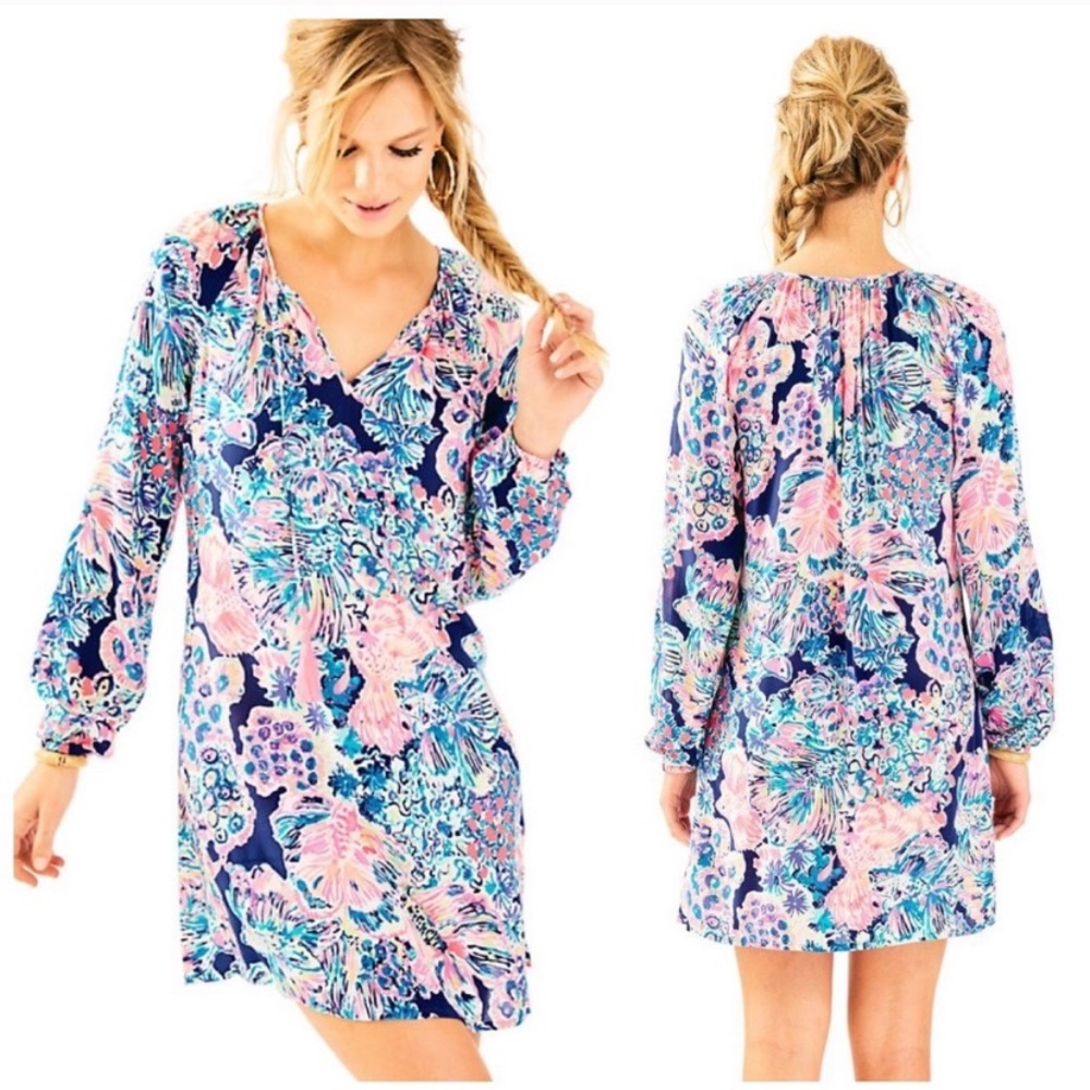 Lilly Pulitzer long sleeve Willa dress size small